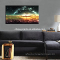 Starry Night Sky Canvas Wall Art/Full Moon Scenery Canvas Print/Landscape Canvas Painting